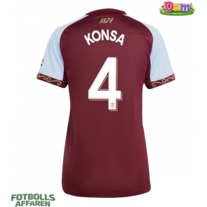 Aston Villa Ezri Konsa #4 Hemmatröja Kvinnor 2025-26 Kortärmad